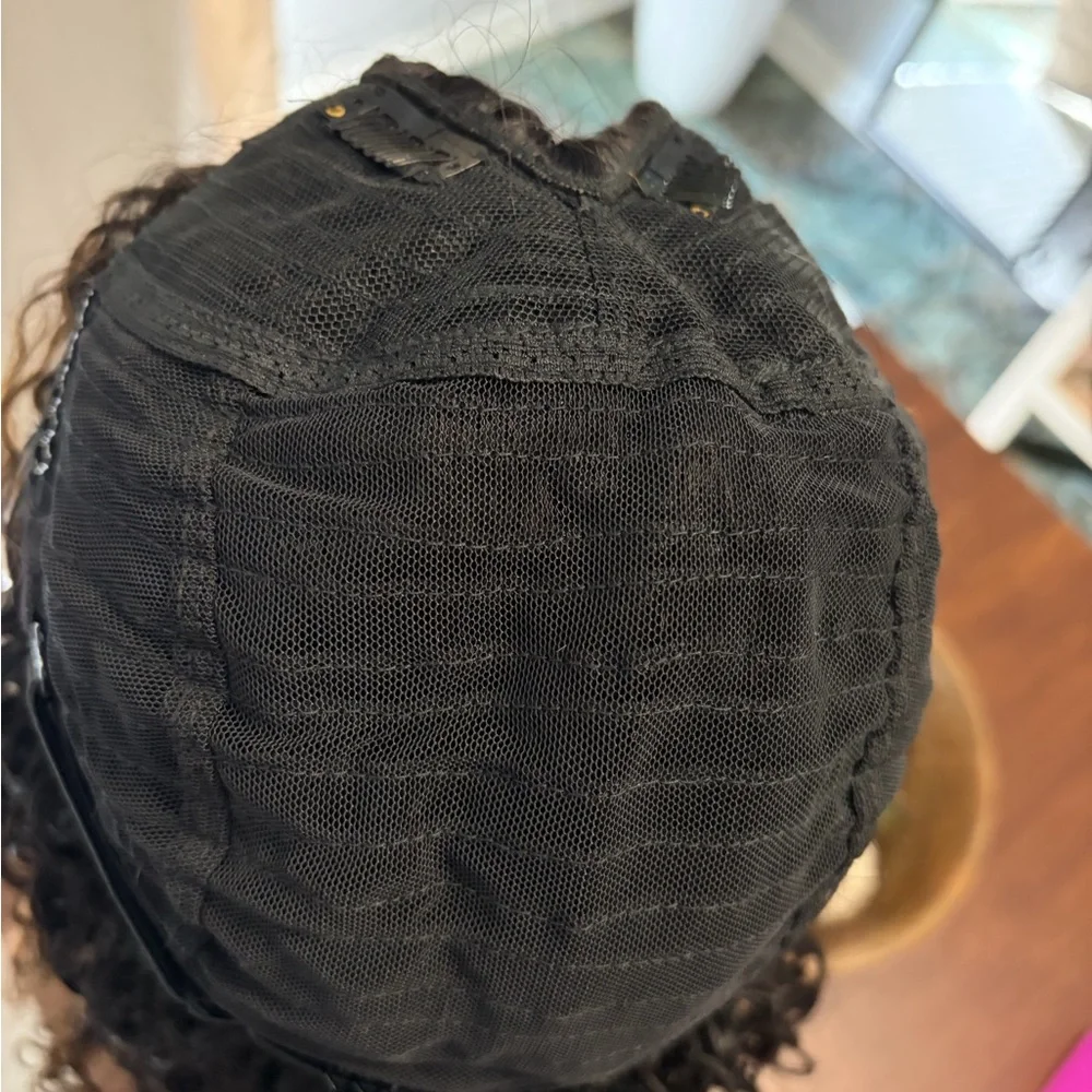 UNice InvisiBlend V part Jerry Curly& Kinky Curly Wig 16”